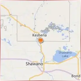 College of Menominee Nation Location Map