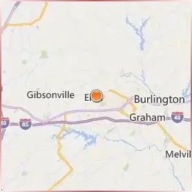 Elon University Location Map Elon University Location Map