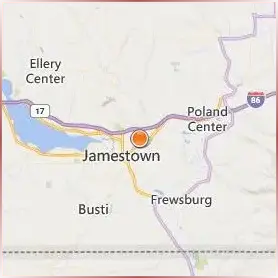 Jamestown Community College Location Map