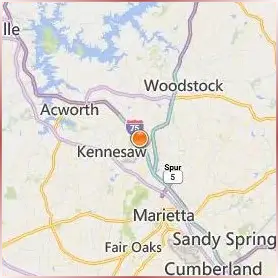 Kennesaw State University Location Map Kennesaw State University Location Map