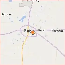 Paris Junior College Location Map Paris Junior College Location Map