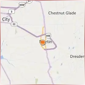 The University of Tennessee Martin Location Map