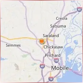 University of Mobile Location Map University of Mobile Location Map