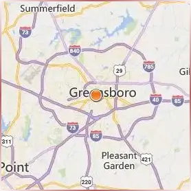 University of North Carolina at Greensboro Location Map University of North Carolina at Greensboro Location Map