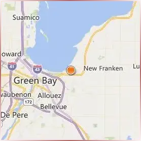University of Wisconsin Green Bay Location Map