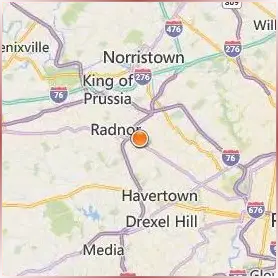 Villanova University Location Map Villanova University Location Map